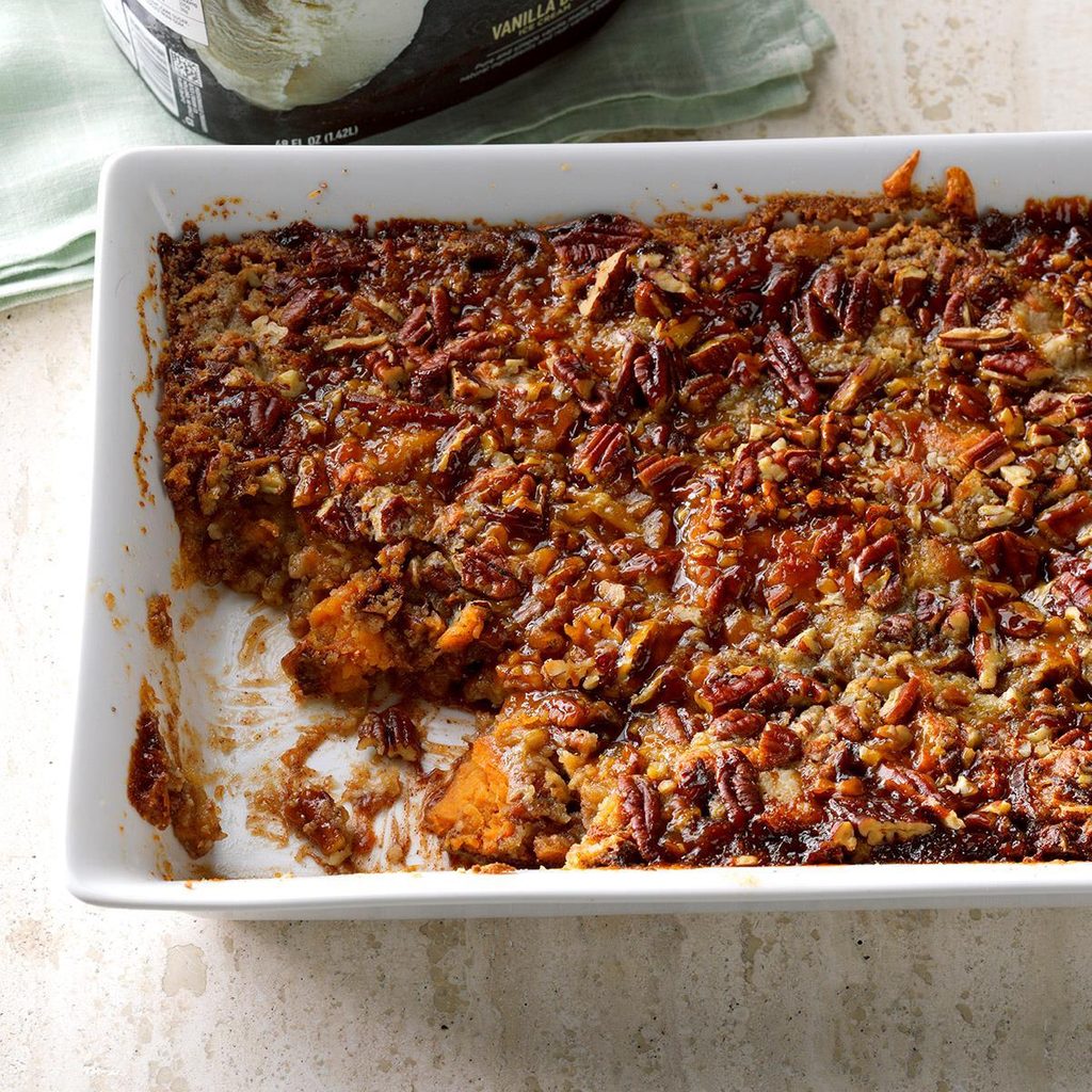 Apple-Sweet Potato Pecan Dump Cake