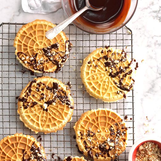 Chocolate Almond Pizzelles