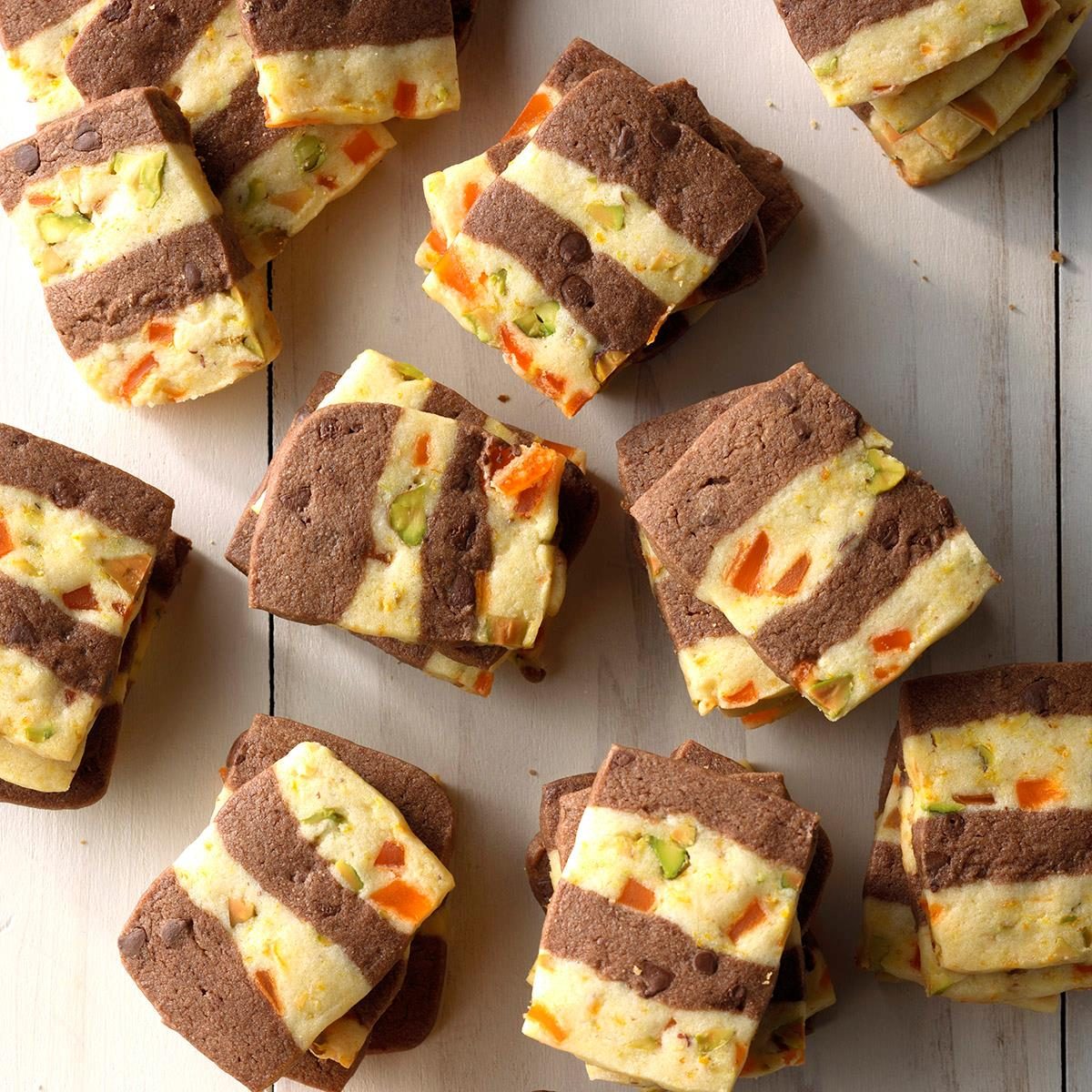 Mango Fudge Refrigerator Ribbon Cookies