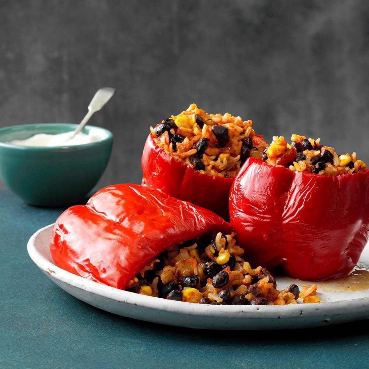 Pressure-Cooker Stuffed Peppers