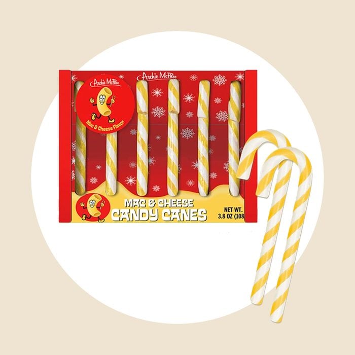 Mac & Cheese Candy Canes