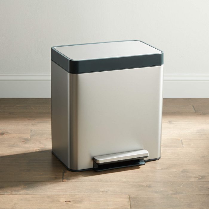 Kohler Stainless Steel 8 Gallon Pantry Step Trash Can Ecomm Via Crateandbarrel.com