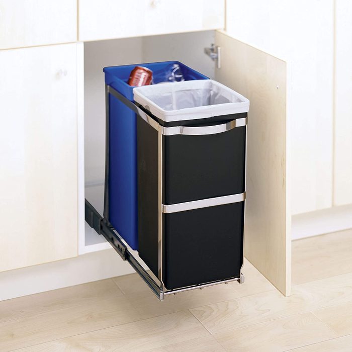 Simplehuman 35 Liter Pull Out Recycling And Trash Can Bin Ecomm Via Amazon.com