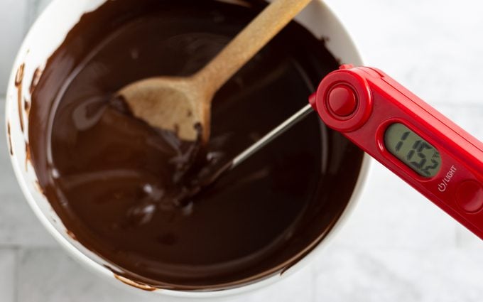Keep your chocolate in temper How To Temper Chocolate.tasteofhome.nancy Mock 6