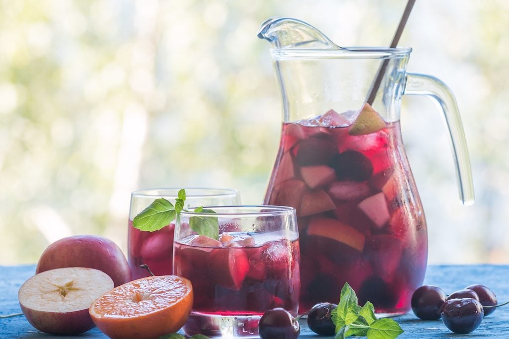showing how to make sangria