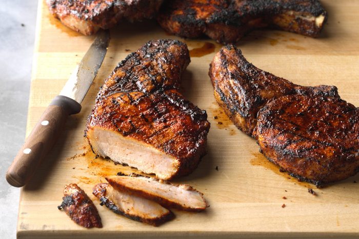 grilled pork chops