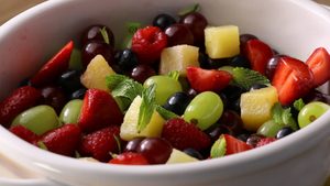 Pina colada fruit salad