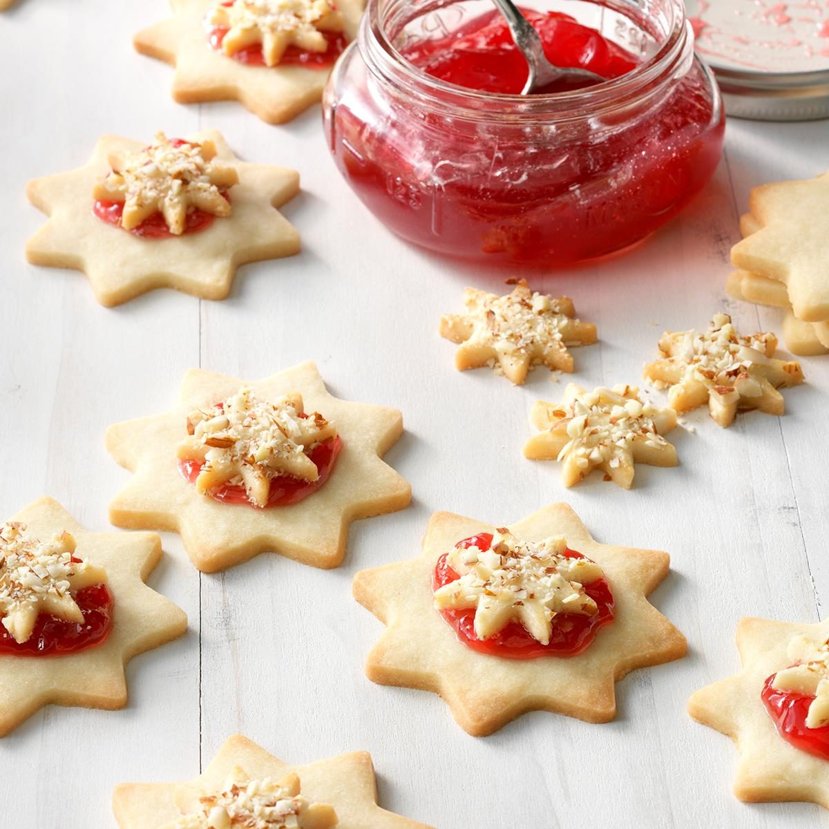 A: Almond Raspberry Stars