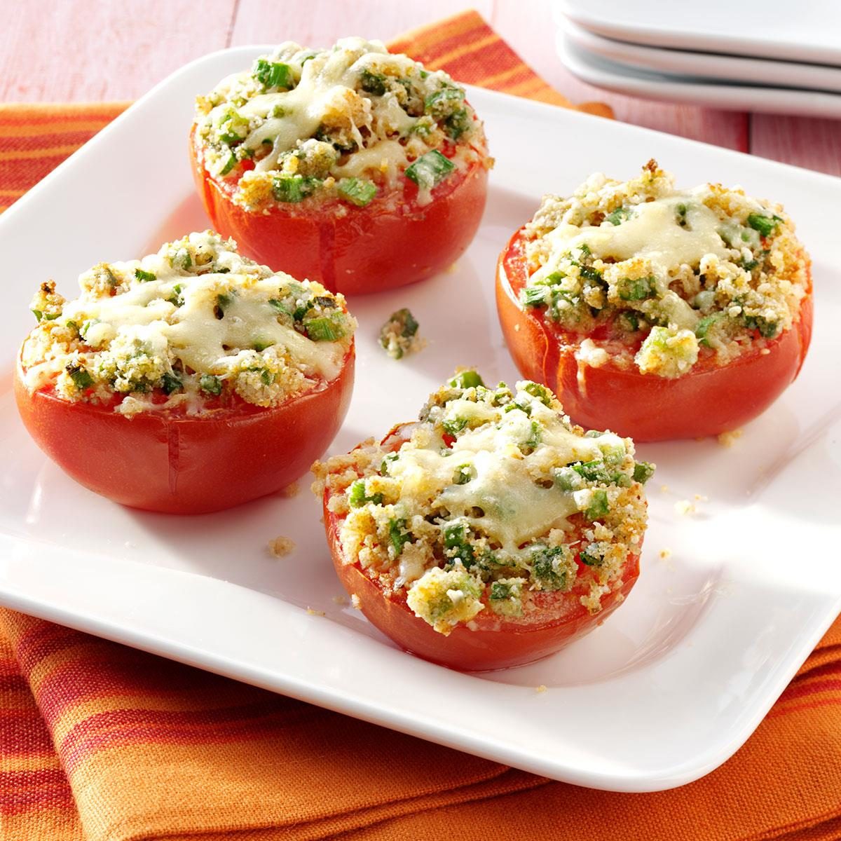 Broiled Parmesan and Swiss Tomatoes