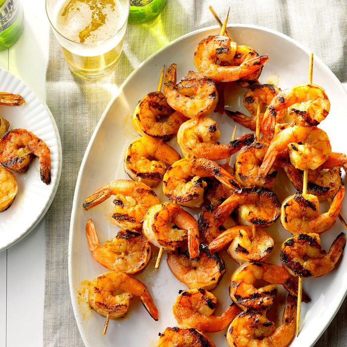 Buttery grilled shrimp