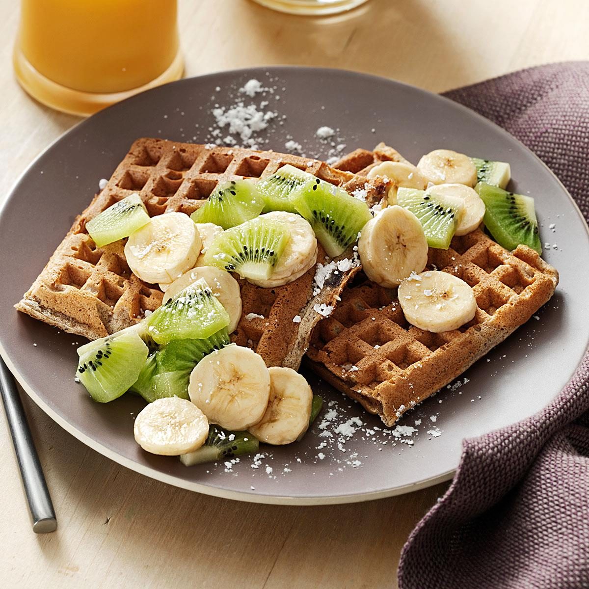 Cardamom Sour Cream Waffles