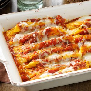 Cheese & Pumpkin-Filled Manicotti