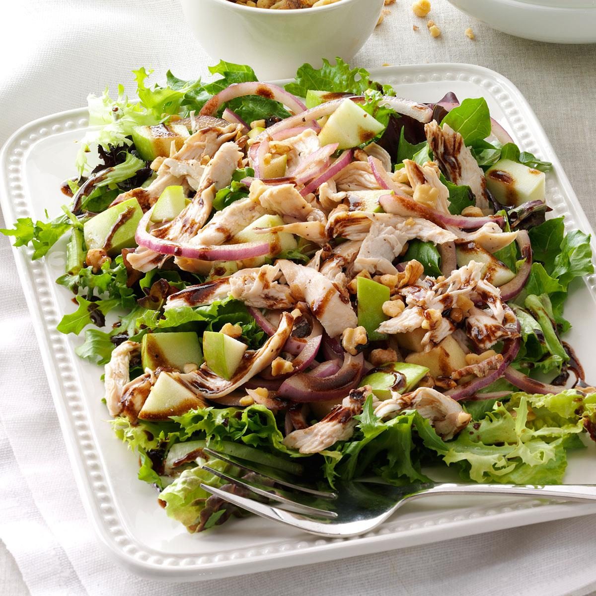 Chicken & Apple Salad with Greens
