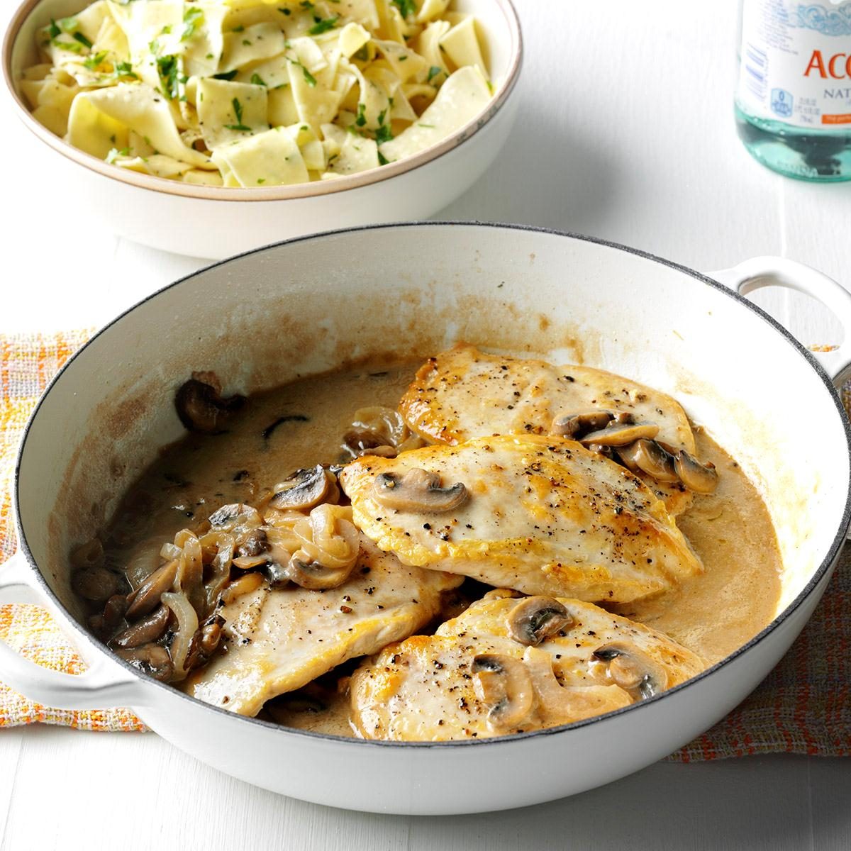 Healthy Chicken with Mushroom Sauce