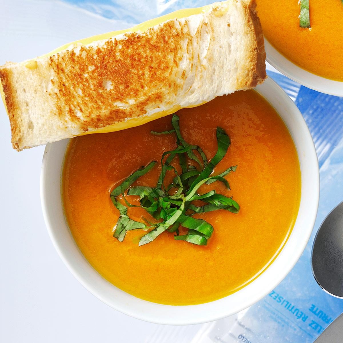 Inspired by: California Pizza Kitchen’s Tomato Basil Bisque