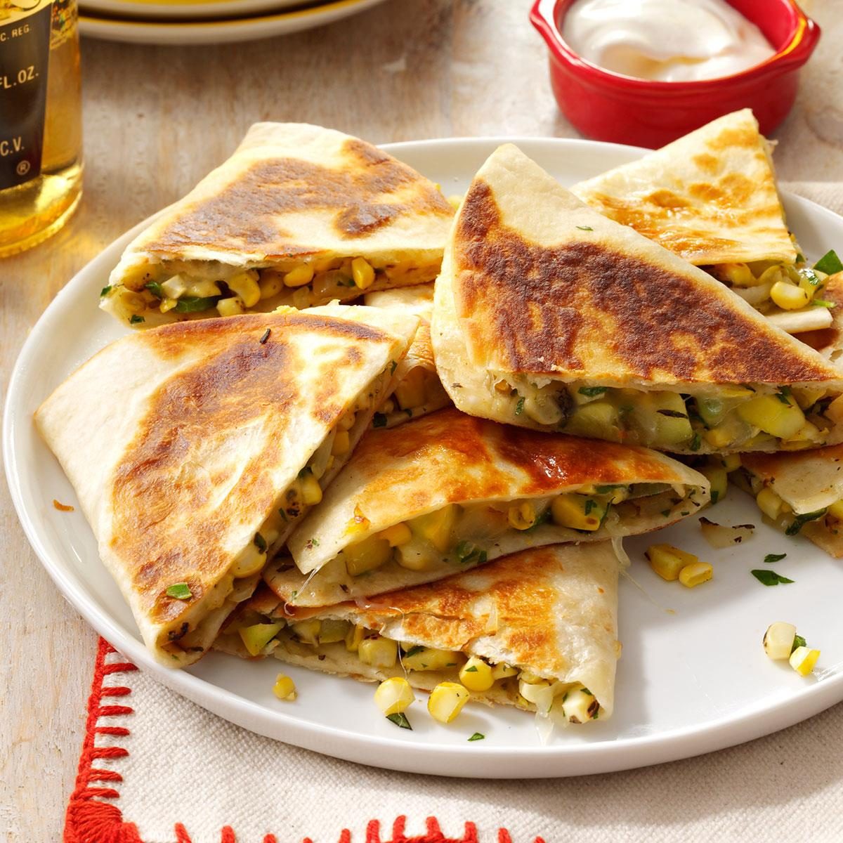 Corn ‘n’ Squash Quesadillas