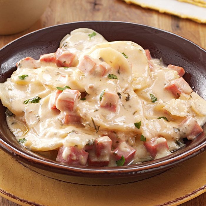 Creamy Mushroom Ham & Potatoes