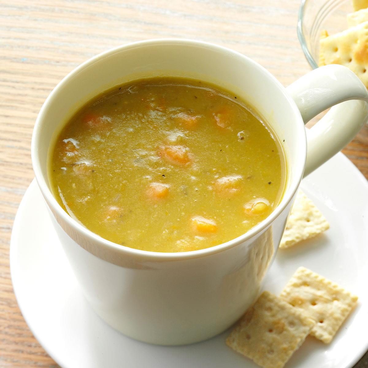 Hearty Vegetable Split Pea Soup Recipe How To Make It 