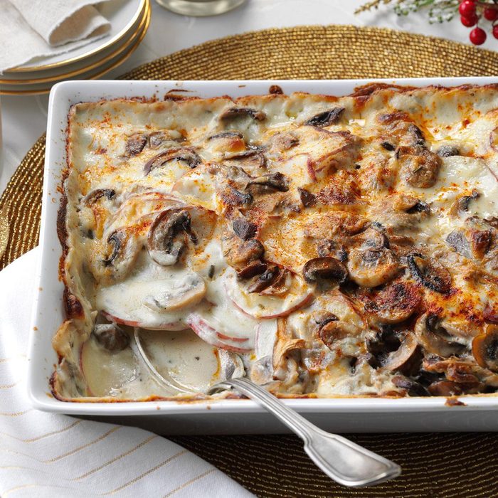 Mushroom-Gruyere Scalloped Potatoes