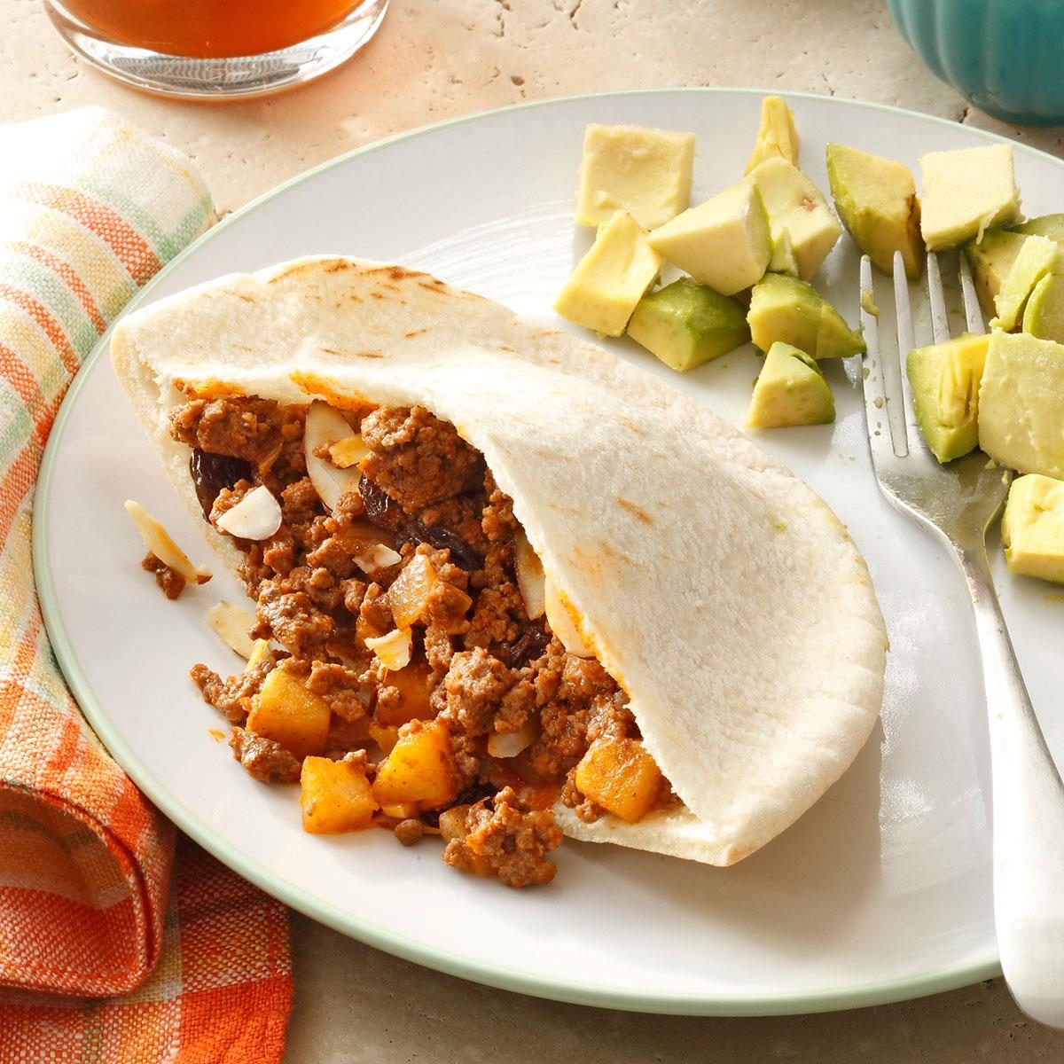 Picadillo in Pita Bread