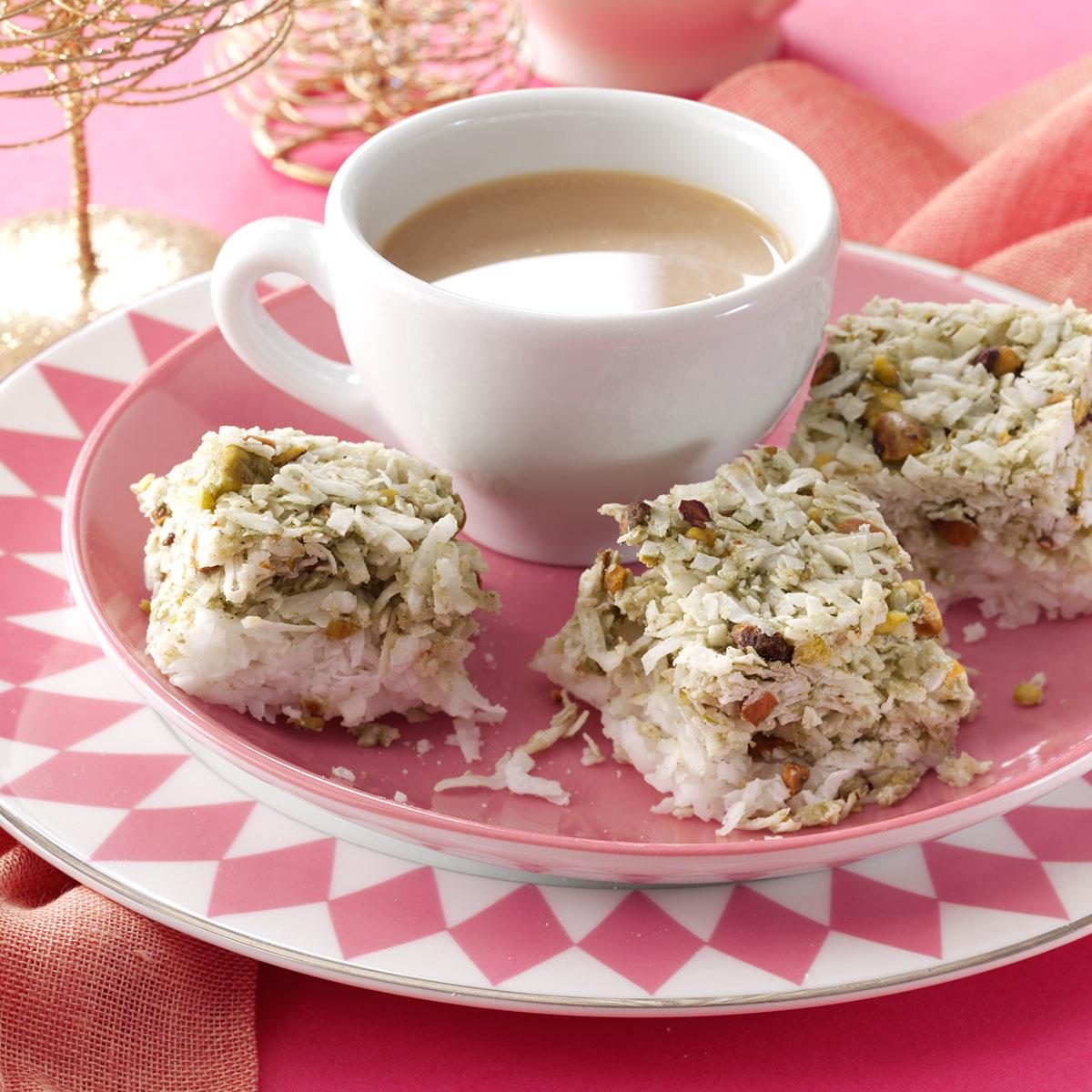 Pistachio Coconut Chews