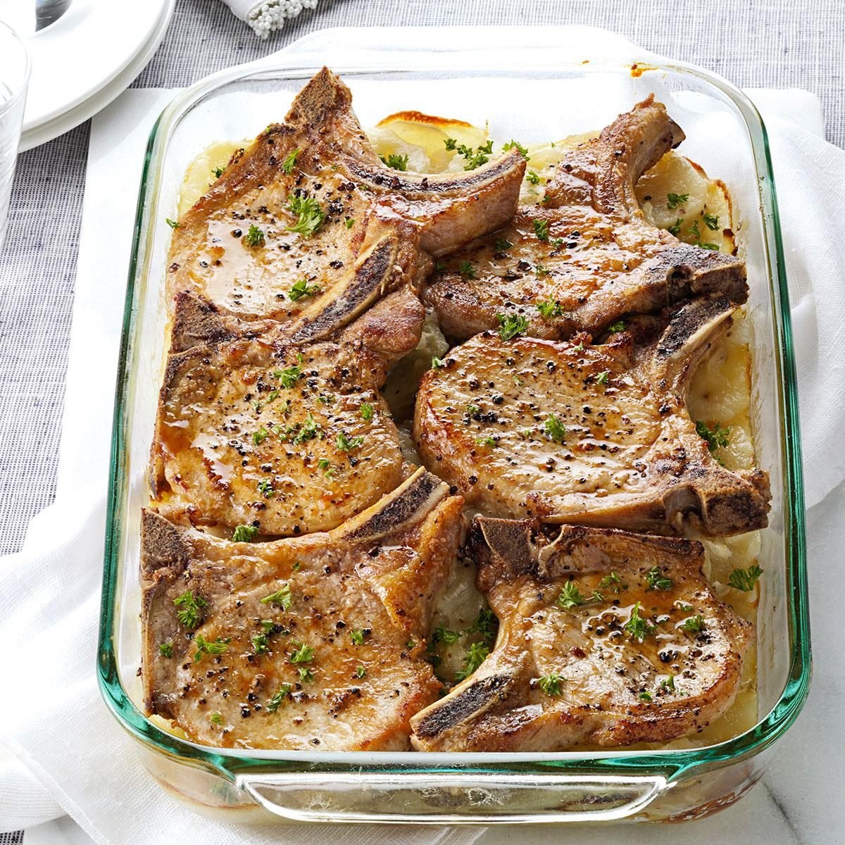 Missouri: Pork Chops with Scalloped Potatoes