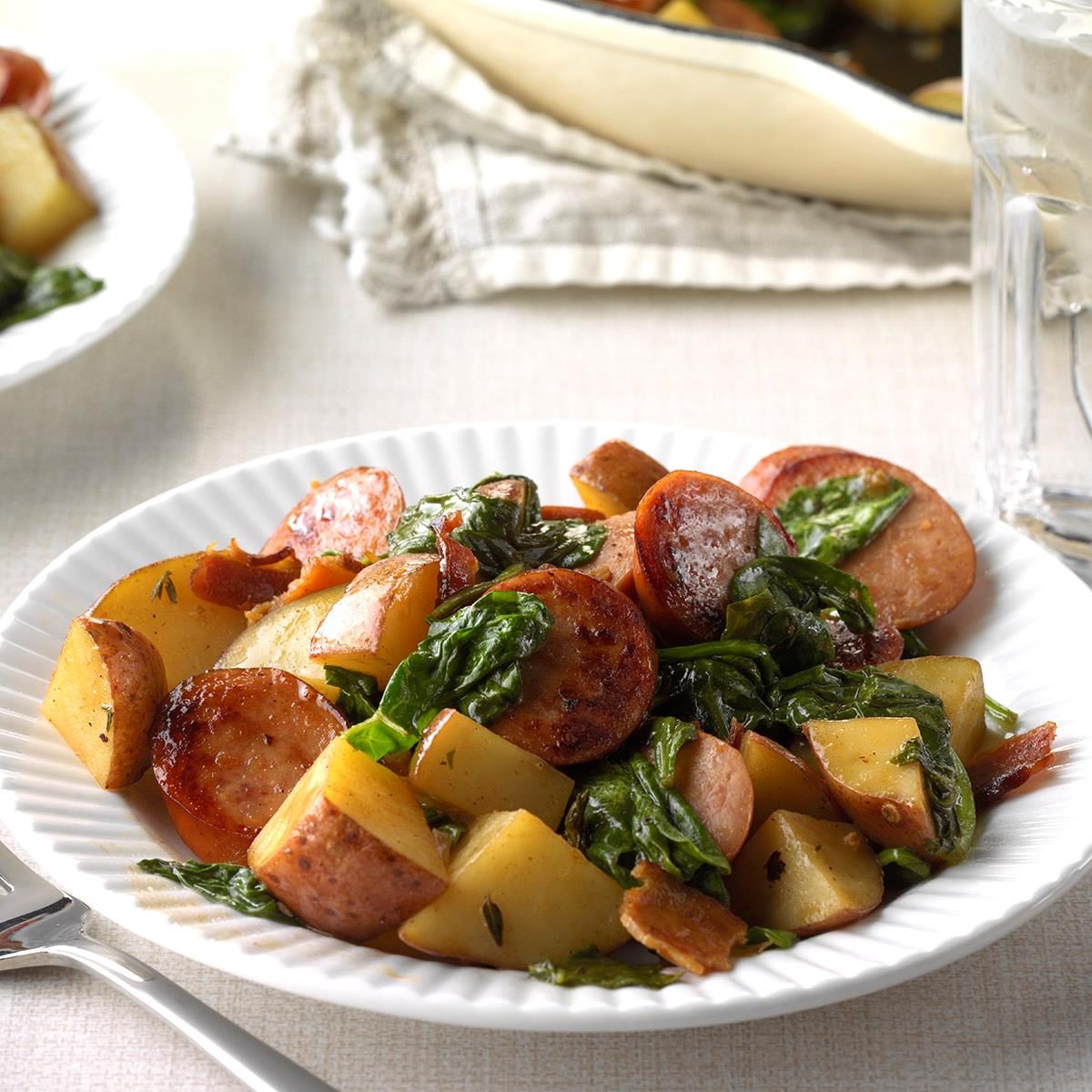 P: Potato Kielbasa Skillet