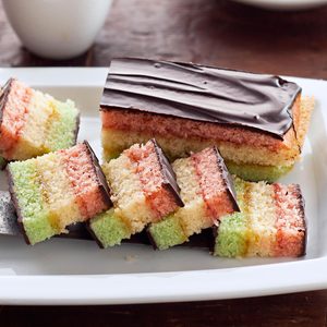 Rainbow Layered Cookies