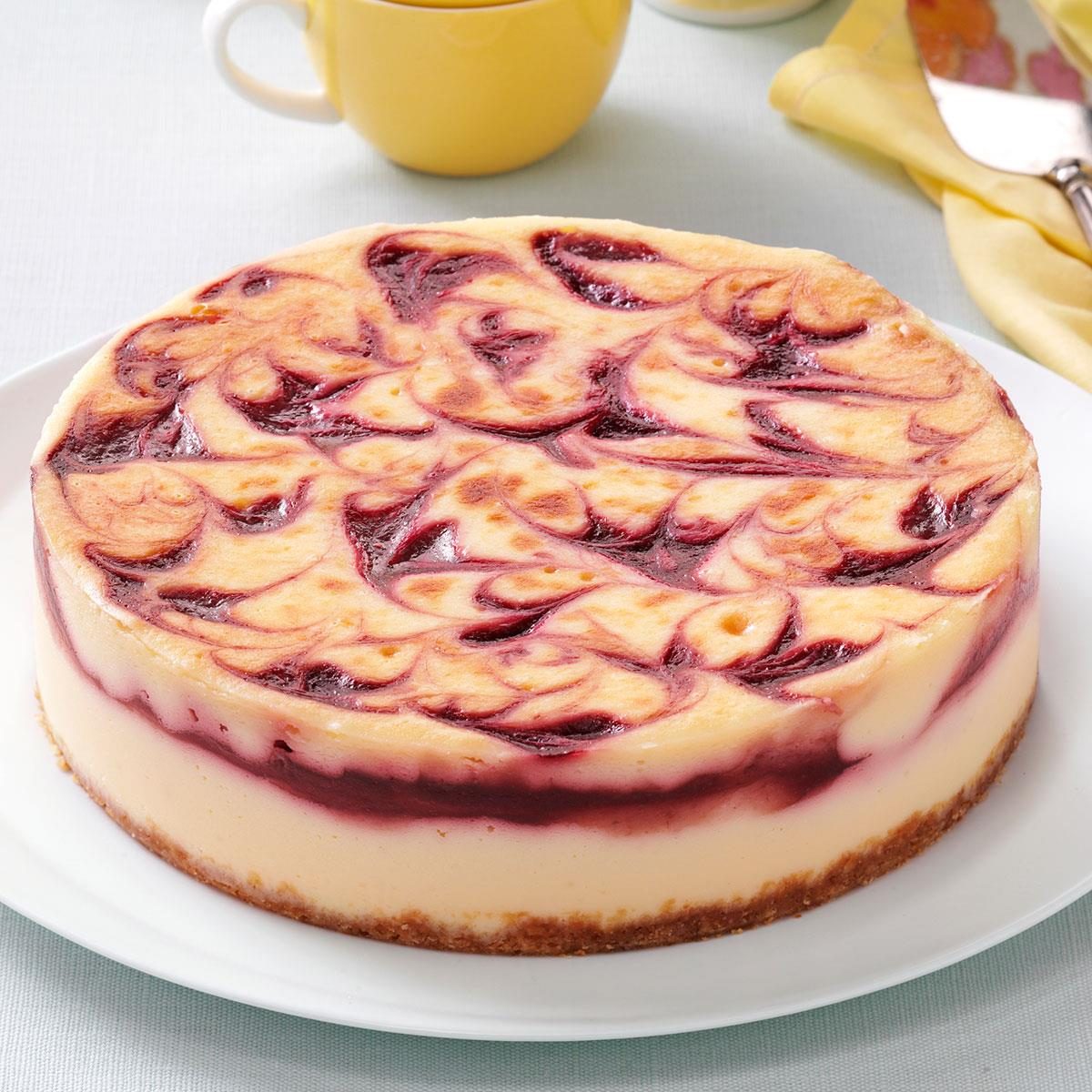 Minnesota: Raspberry & White Chocolate Cheesecake