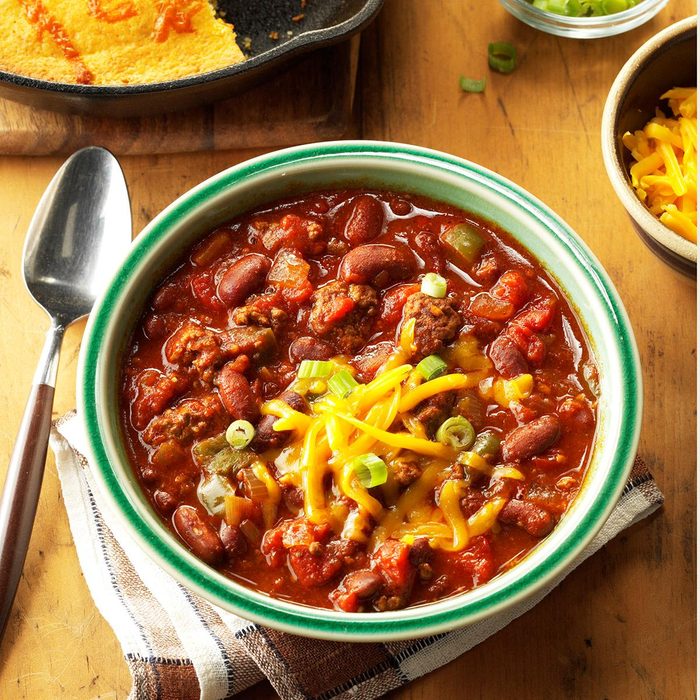 Slow cooked chili