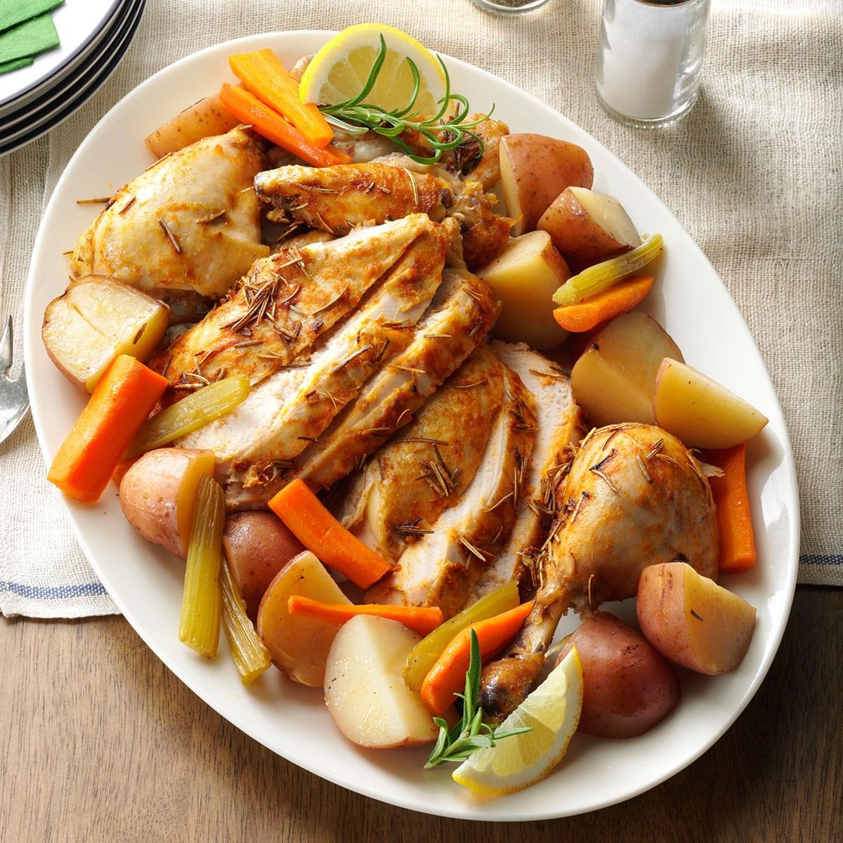 Broil Chicken with Veggies Recipe
