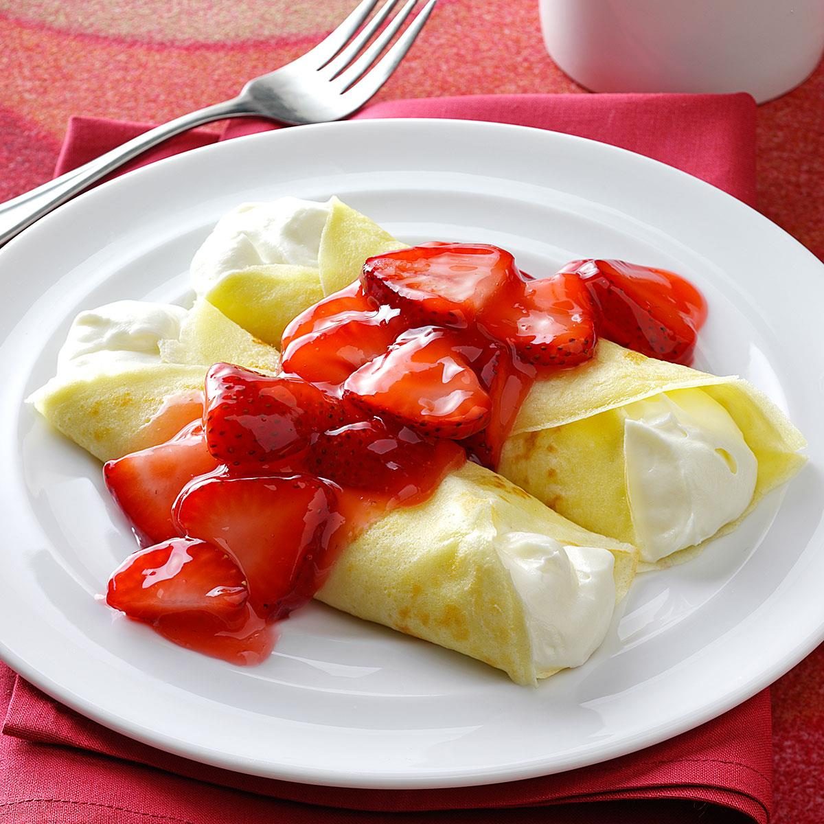 Inspired by: IHOP's Strawberry and Cream Crepes