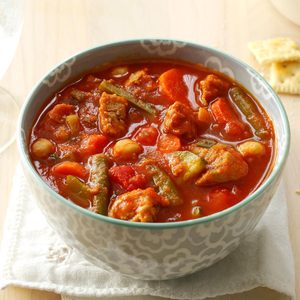 Turkey Sausage Soup with Fresh Vegetables