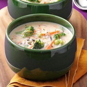 Wild Rice with Broccoli Soup