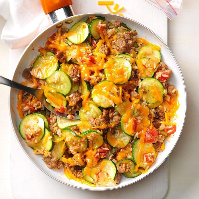 Zucchini & Sausage Stovetop Casserole