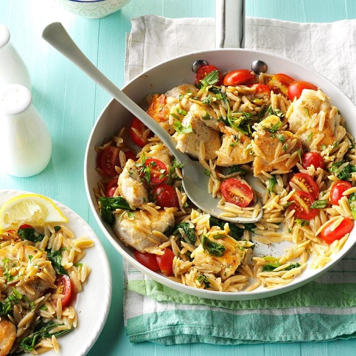 Lemon Chicken with Orzo