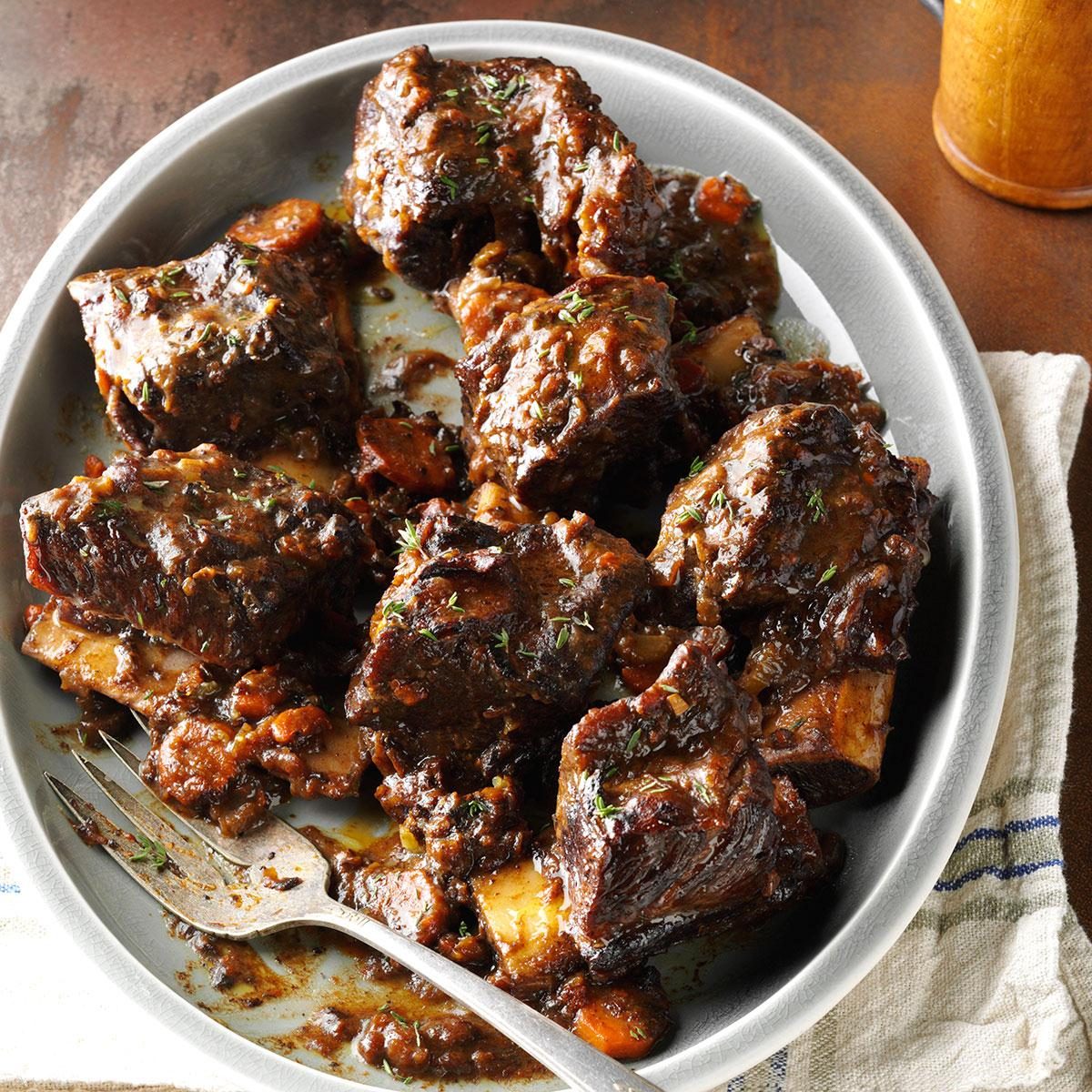 Day 26: Beef Short Ribs in Burgundy Sauce