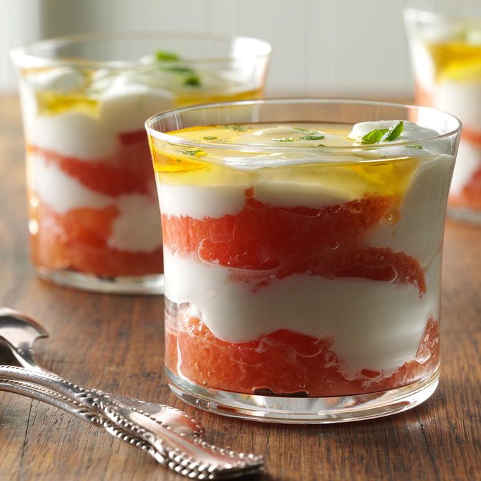 Grapefruit, Lime & Mint Yogurt Parfait