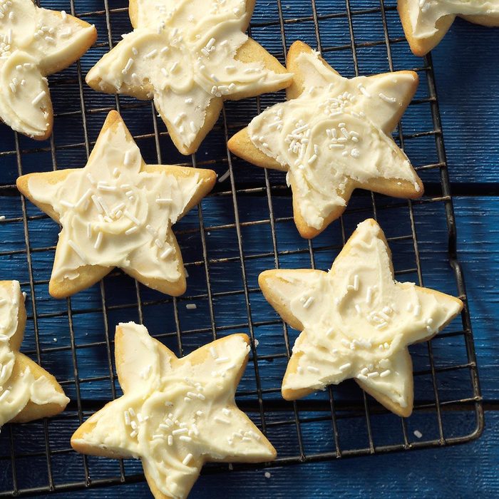 Star-shaped sugar cookies