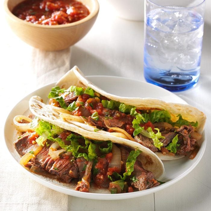 Cilantro Beef Tacos