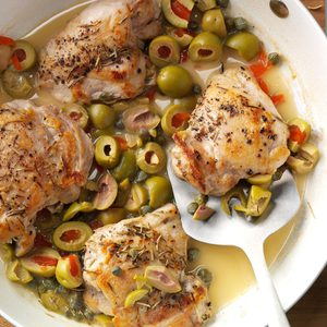 Skillet Chicken with Olives