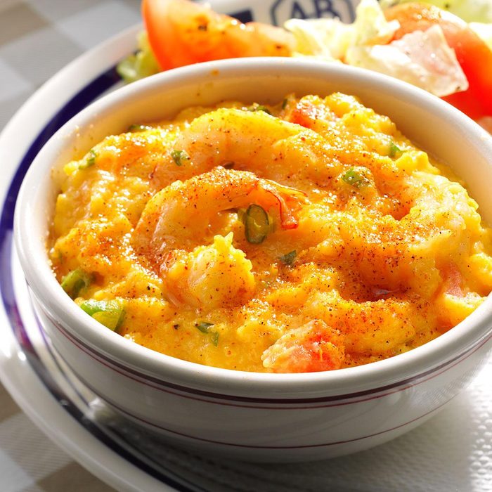 Carolina Shrimp & Cheddar Grits