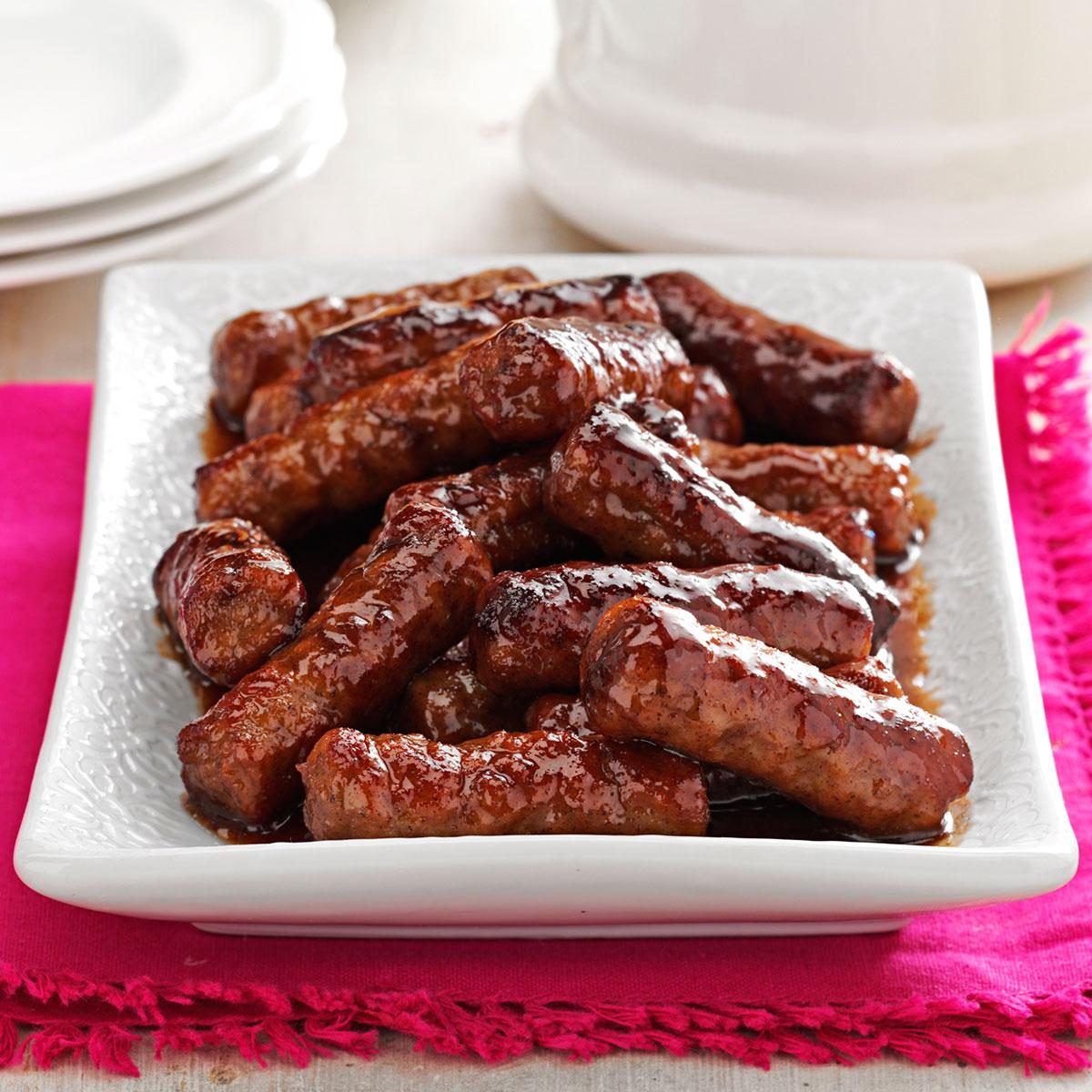 Maple-Glazed Sausages