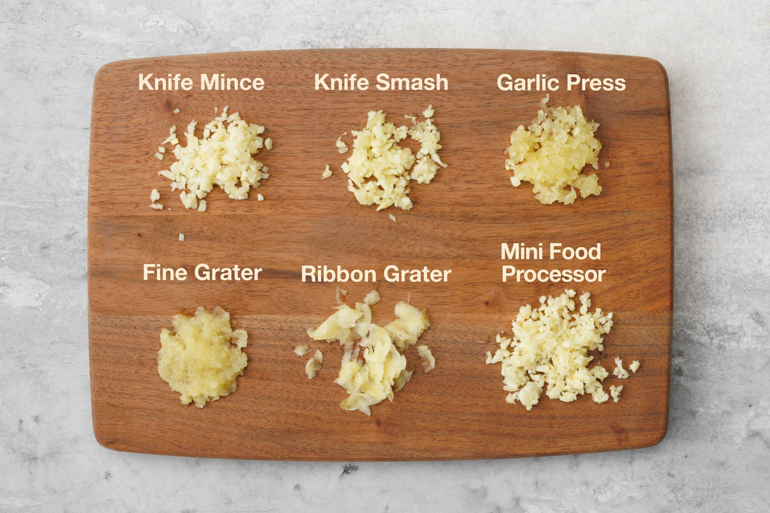 How to Mince Garlic with a Knife, Garlic Press, Grater or Food