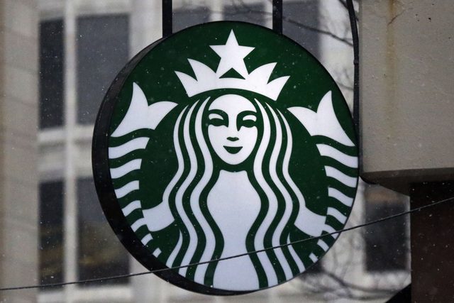 Starbucks logo on a shop