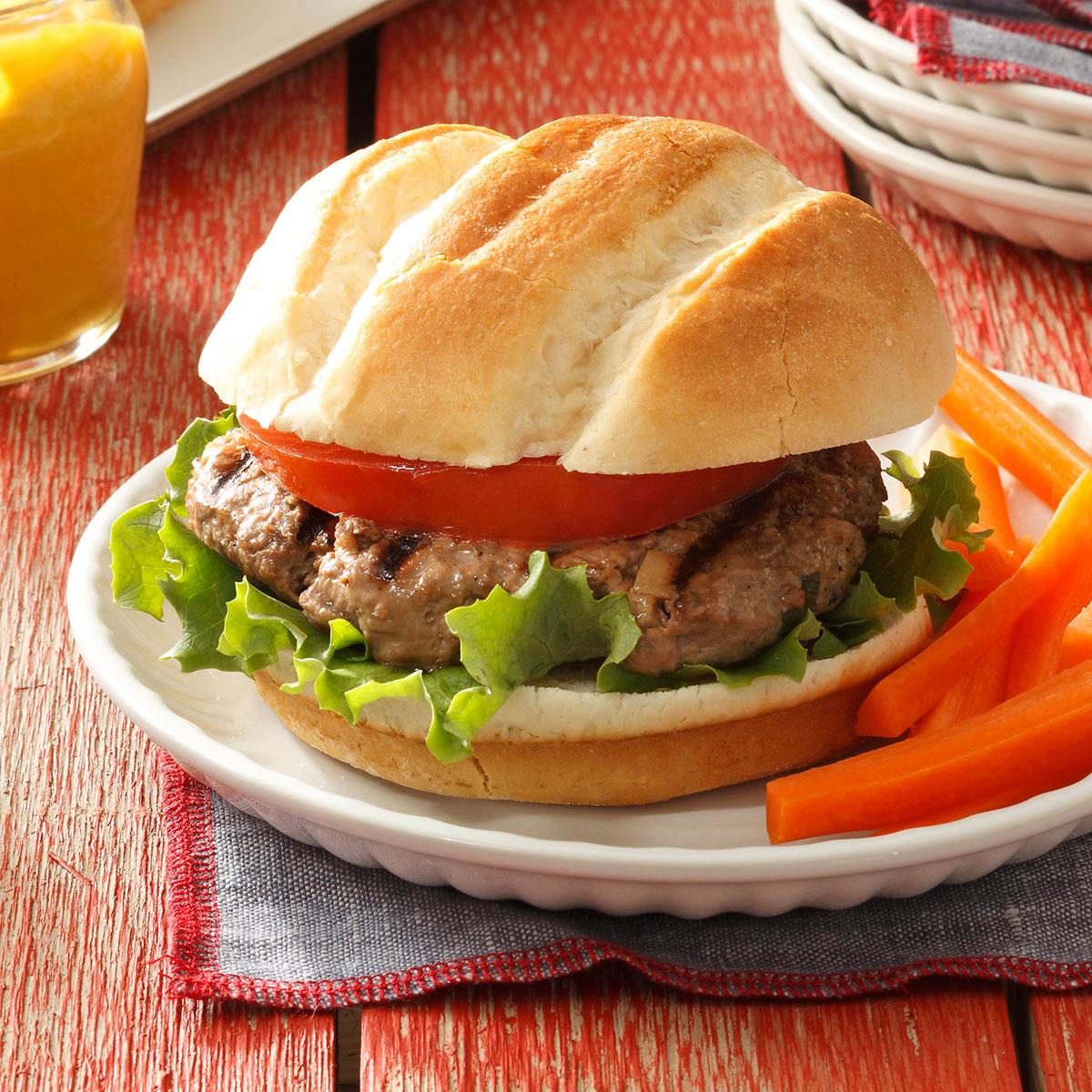 Beef Teriyaki Burgers Recipe | Taste of Home