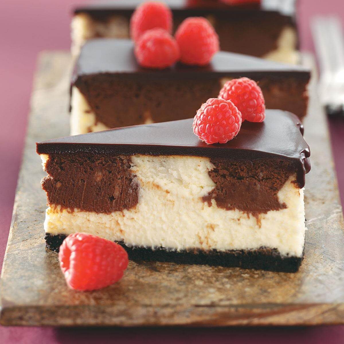 Chocolate Raspberry Cheesecake Recipe | Taste of Home