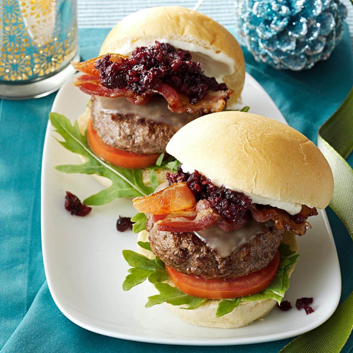 Cranberry-Beef Mini Burgers Recipe | Taste of Home