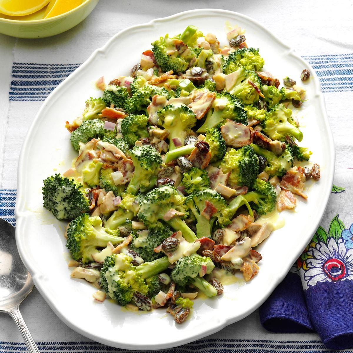 Fresh Broccoli Salad with Lemon Recipe | Taste of Home