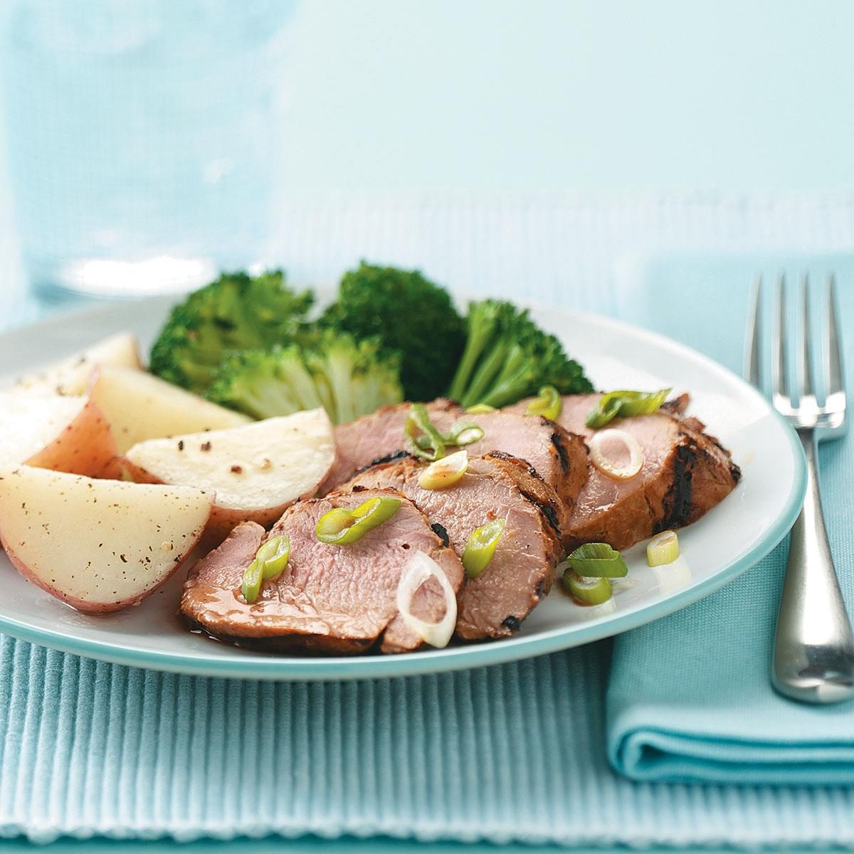 Grilled Teriyaki Pork Tenderloin Recipe | Taste of Home